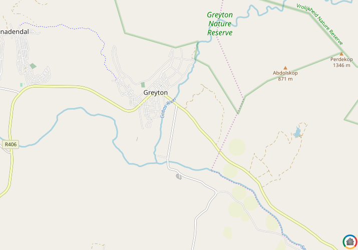 Map location of Greyton